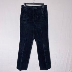 Vintage Black High Rise Straight Leg Corduroy Pants 28 Dadcore Academia Grandpa